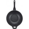 Woková mramorová pánev s poklicí Royalty Line RL-BW32ML / Ø 32 cm / černá