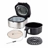 Bezkouřový gril / horkovzdušná fritéza Masterpro 1760 W / černá