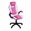 Herní židle Bergner Racing BG - růžová/bílá