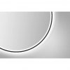Kulaté zrcadlo s LED osvětlením DSK Design Desire / Ø 55 cm / 15 W / 220 V / IP24 / sklo / černá