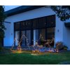 Venkovní zahradní osvětlení / tvar hvězda / 225 LED / 102 cm / IP44 / černá