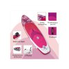 Mistral Dvoukomorový paddleboard Allround Vivid SUP 10,6" / 2 ploutve / nosnost 150 kg / růžová / bílá / fialová