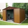 Zahradní domek BestBerg ZDB-7D / 7,2 m² / 301 x 238 x 214 cm / červené dřevo/hnědá