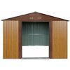 Zahradní domek BestBerg ZDB-7D / 7,2 m² / 301 x 238 x 214 cm / červené dřevo/hnědá