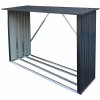 Zahradní dřevník EmaHome D-2A / 1,9 m² / 217 x 89 x 154 cm / šedá