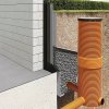 Revizní šachta ACO Master / Ø 31,5 cm / 3 přípojky / plast / oranžová