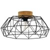 Stropní svítidlo Eglo Padstow / 60 W / E27 / dřevo / černá