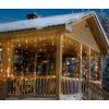 Světelné LED rampouchy / 400 LED / 3 x 1 m / efekt blikání / venkovní i vnitřní / teplá bílá