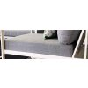 Povlak na podsedák k zahradnímu nábytku / 50 x 60 x 6 cm / 100% PP / antracit