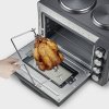 Mini trouba Severin 2074 / s plotýnkami a grilem / 2500 W / černá