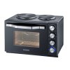 Mini trouba Severin 2074 / s plotýnkami a grilem / 2500 W / černá