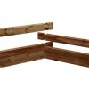 Nadzemní kulatý Bazén GRE Vanilla 2 / 400 x 119 cm / 8000 l / set s pískovou filtrací 4m3/h / obklad dřevo / hnědá