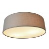 Stropní svítidlo / 2 x 60 W / patice E27 / ⌀ 40 cm / látkové stínidlo / hnědá