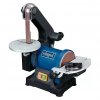 Pásová a kotoučová bruska Scheppach BTS 700 / 250 W / průměr brusné desky 125 mm / černá/modrá