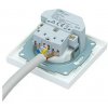 Zásuvka s USB nabíjením typu A/C / 2 USB porty / 16A / plast / kov / bílá
