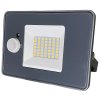 LED reflektor s pohybovým senzorem / dosah 7 m / 10 W / černá
