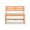 Malá lavice s odkladací policí / 85 x 75,5 x 34 cm / akátové dřevo
