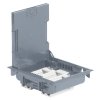 Podlahový box Legrand 089605 / 12 nerezových modulů / výška 7,5-10,5 cm / šedá