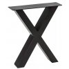 Noha stolu Pur Iternal Select / tvar X / ocel / 2 ks / černá