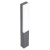 Venkovní soklová LED lampa / 8 W / IP65 / tmavě šedá / teplá bílá