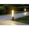 Venkovní soklová LED lampa / 8 W / IP65 / tmavě šedá / teplá bílá