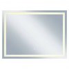 Nástěnné LED zrcadlo / 80 x 60 cm / dotykový senzor / stříbrná