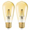 Sada 2 LED žárovek Osram LED Vintage Edition 1906 / 6,5 W / E27 / ST64 / teplá bílá