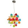 Závěsné stropní svítidlo Näve Explosion / Ø koule 5-10 cm / 10 svítidel / 20 W / Ø 65 cm / G9 / vícebarevná