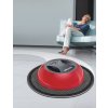 Robotický mop Vileda ViRobi Slim / 2 programy / výška 4,5 cm / 60 m2/hod. / 2200 mAh / černá/červená