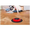 Robotický mop Vileda ViRobi Slim / 2 programy / výška 4,5 cm / 60 m2/hod. / 2200 mAh / černá/červená