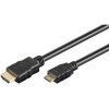 Propojovací kabel HDMI M mini HDMI Wentronic 61917 / pozlacený / 1 m