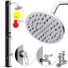 Kesser solární sprcha 20 l / zahradní sprcha / sprchová hlavice / černo - stříbrná