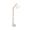 Stojací lampa Carlyn Brilliant 09958A75 / 60W / dřevo / bílá