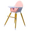 Vysoká dřevěná židle Kinderline WHC-701.1 - Růžová