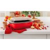 Hranatý pekáč Silit ENERGY RED se skleněnou poklicí 32x21 cm