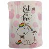 Chubby Unicorn - Deka 130 x 160 cm eat what you love