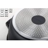 Hrnec s mramorovým povrchem Royalty Line RL-AD28ML / 10,5 l / Ø 28 cm / černá