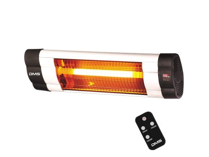 DMS Germany IHS-2500 infračervený vykurovací žiarič s LED displejom a časovačom a diaľkovým ovládačom / 2500 W