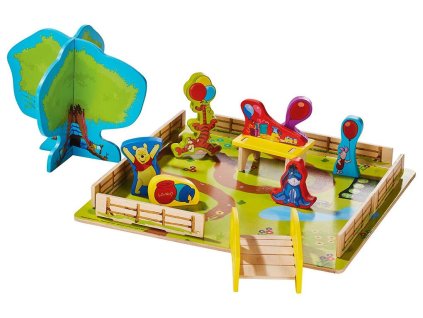 Drevené detské 3D puzzle Medvedík PU