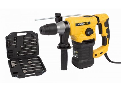 Kladivo POWERPLUS POWX1196 / Kombinované kladivo 1600W SDS / Plus 17ks příslušenství