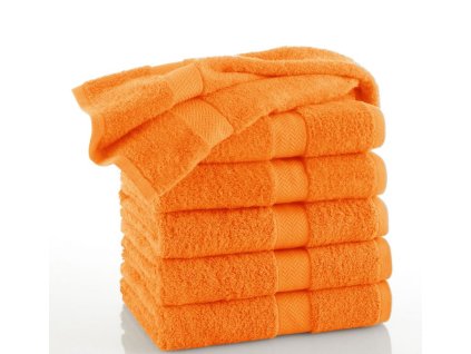 Měkká froté osuška Piruu 70x140 cm, 500 g/m2 - Oranžová