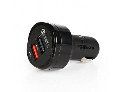 Nabíječka do auta POWERocker BlitzKnob 33W QC2.0 + 5V/3A