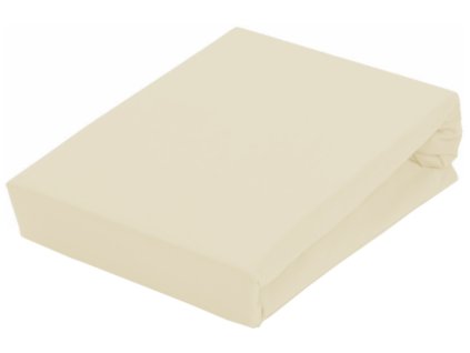 EmaHome - Prostěradlo Piruu Jersey 180x200 cm - Krémová 104