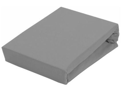 EmaHome - Prostěradlo Piruu Jersey 180x200 cm - Tmavě šedá 301