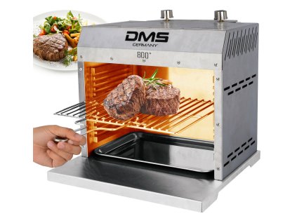 Vysoce výkonný topný plynový gril XXL DMS BG-02X - do 860°C