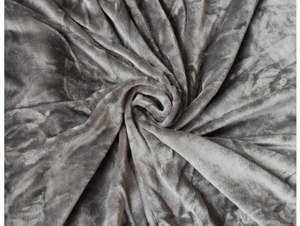 Mikroplyšové prestieradlo 90 x 200 cm / tmavosivé