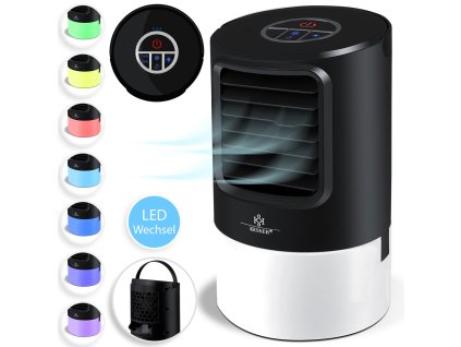 Kesser Mini mobilná klimatizácia 4v1 / LED displej / 3 úrovne / 60W / 400ml / čierna