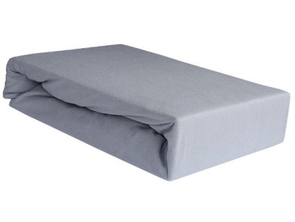 EmaHome - Jersey prostěradlo 200x220 cm šedá 119