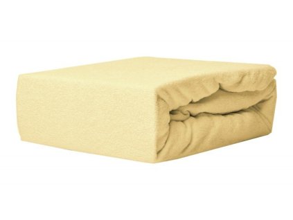 EmaHome - Froté prostěradlo 200x220 cm béžové 130