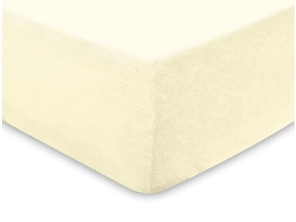 EmaHome - Froté prostěradlo 200x220 cm krémová 104